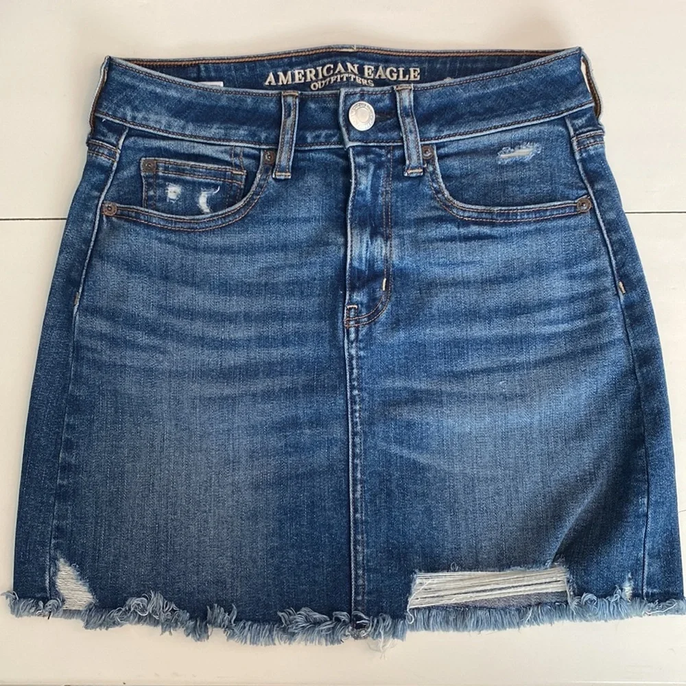 AEO Super Stretch X Denim Skirt